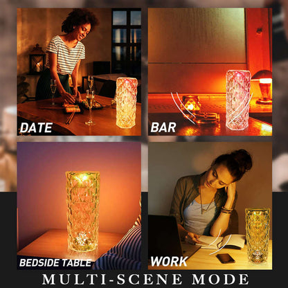 💥Tan hermoso🎁LÁMPARA TÁCTIL PRISM ROSE✨