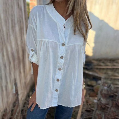🌿💧Women's Casual Solid Color Top - Hot Sale 50% OFF🔥