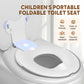 Asiento de inodoro plegable portátil para niños