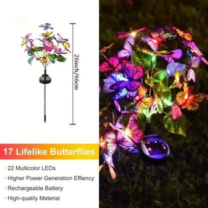 🦋Luces💐 solares exteriores para mariposas